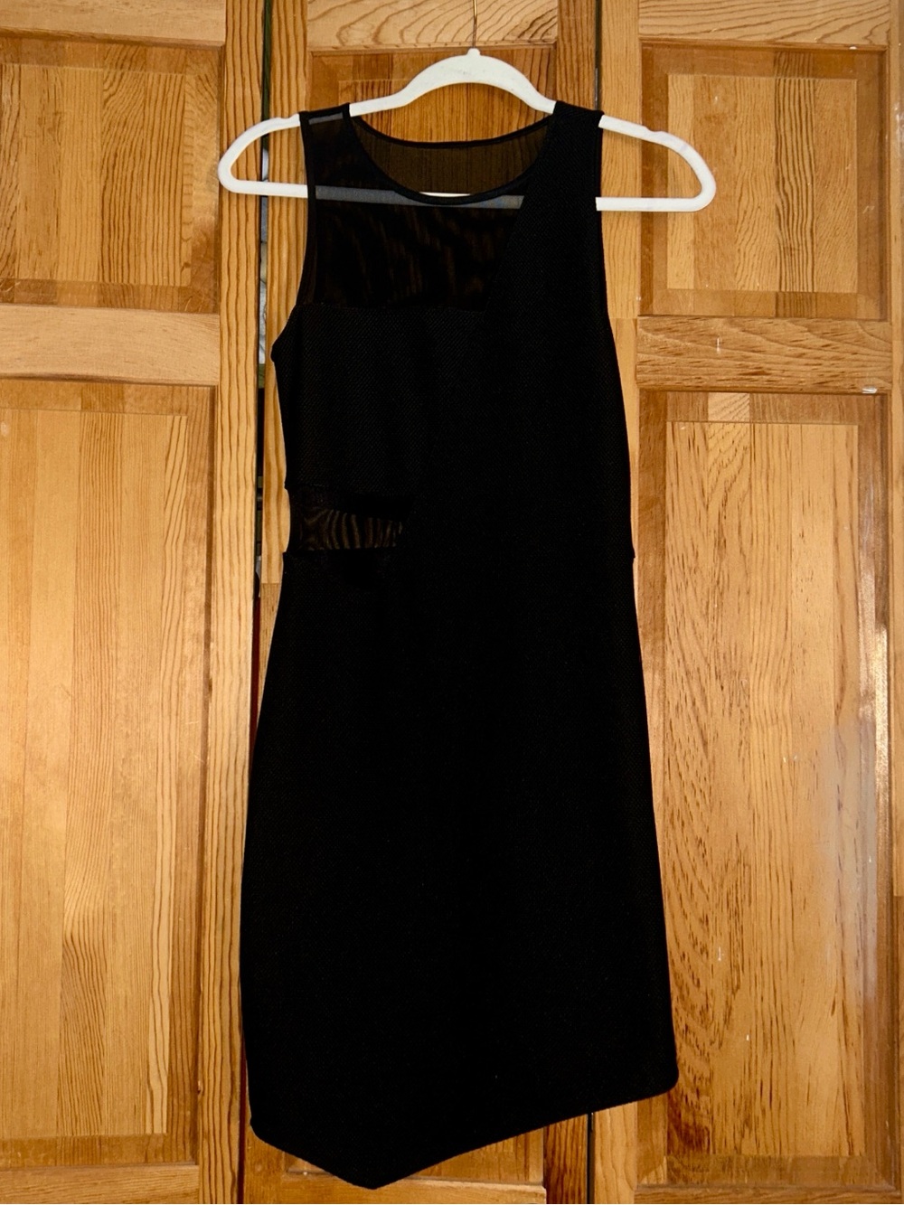 Express Black Asymmetrical Sheath Dress